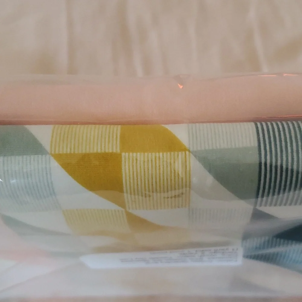 Fabric- 2 Yds total, solid + print - cotton spandex - Picture 3 of 5
